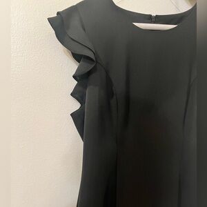 19 Cooper Black Ruffle Mini Dress